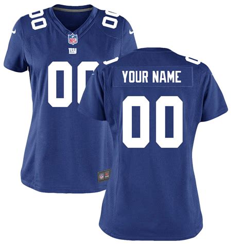 Women's New York Giants Royal Customized Game Jersey - jerseys2021