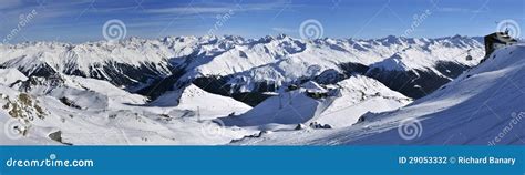 Davos Ski Resort stock photo. Image of public, skiers - 29053332