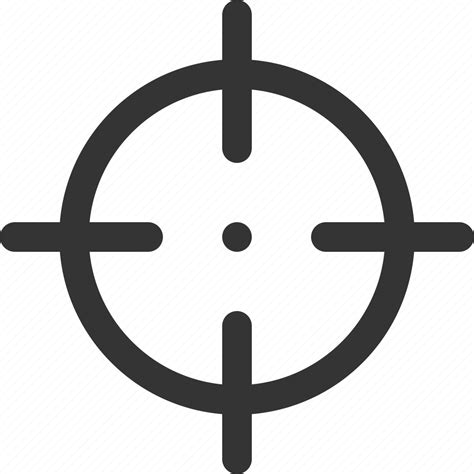 Aim, bullseye, crosshair, goal, target icon - Download on Iconfinder