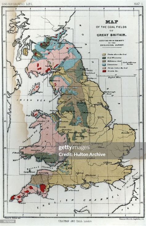 A map showing the coalfields of Great Britain. News Photo - Getty Images