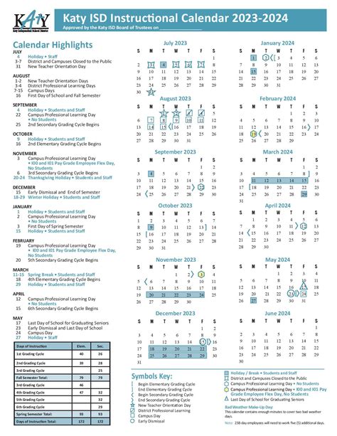 Katy Isd 2024 To 2025 Calendar - Printable Calendar 2024