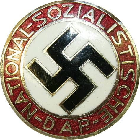 NSDAP party badge, middle size, GES.GESCH.