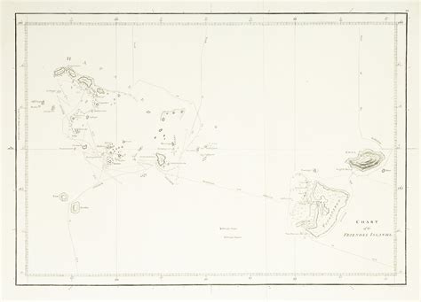 Chart of the Friendly Islands. - Antique Print Map Room