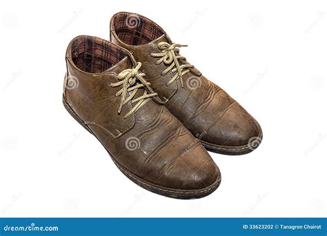 Old Brown Shoe stock photo. Image of canvas, runners - 33623202