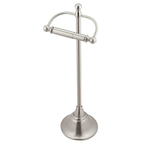 MOEN Sage Freestanding Toilet Paper Holder in Spot Resist Brushed Nickel-DN6850BN - The Home Depot