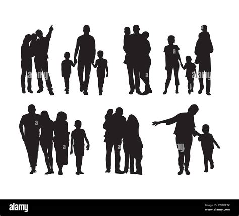 Family Vector, Family Svg Bundle, People Vector, Family Silhouette, Family Love, Father and ...