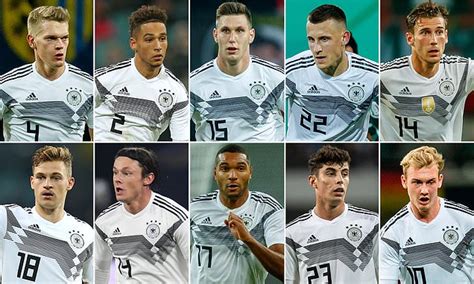 Who are the new players making up the Germany squad? | Daily Mail Online