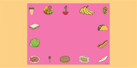 Healthy Eating PowerPoint Background Template - Editable