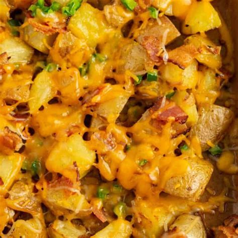 Cheesy Bacon Oven Potatoes ⋆ Real Housemoms