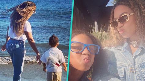 Beyoncé Shares Rare Photos Of Twins Sir & Rumi On Family Beach Day With ...