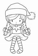 Elf Coloring Pages Printable PDF  Coloringfoldercom sketch template