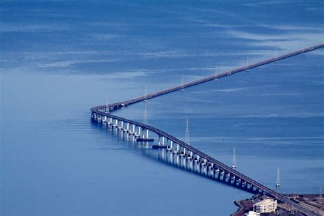 San Mateo Bridge | Overflying San Mateo, California. Approac… | Flickr