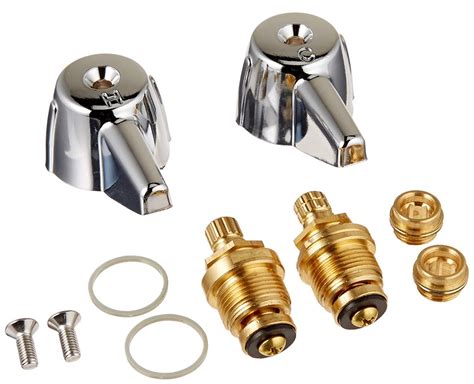 Danco 39674E 2-Handle Lavatory Faucet Trim Kit for Central Brass with Stems and Seats, Chrome ...