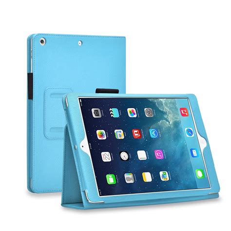 iPad Mini Case (Blue) - Slim Fit Synthetic Leather Folio Case Stand ...