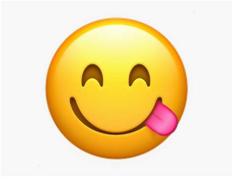 #yummy #emoji #sticker - Smile Emoji Png, Transparent Png , Transparent Png Image - PNGitem