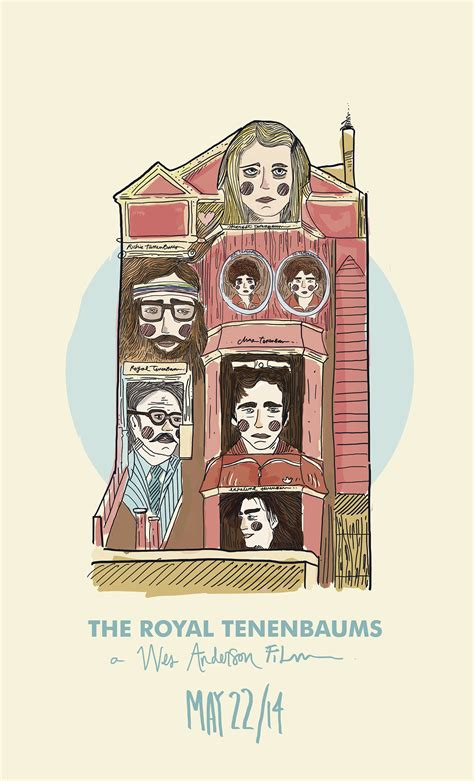 The Royal Tenenbaums poster on Behance