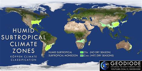 Humid Subtropical Climate Zones : geography