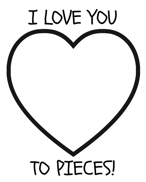 Love You To Pieces Printable