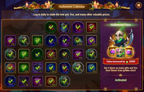 [Hero Wars Guide]Halloween Calender｜Insights with HeroWars Login