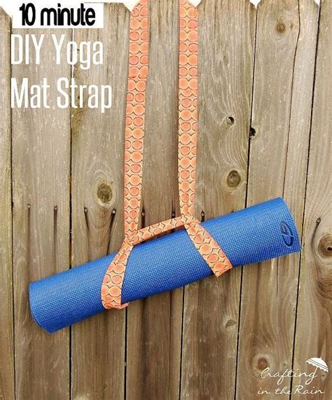 DIY Yoga Mat Strap | Crafting in the Rain