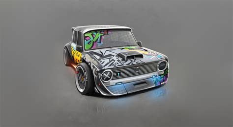 Urban Wheels Mini Graffiti Car Wallpaper,HD Cars Wallpapers,4k ...