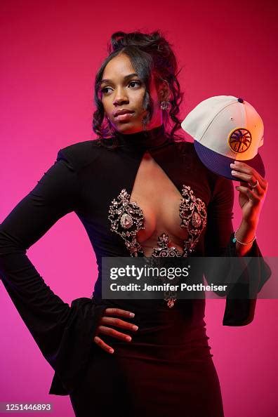 Zia Cooke poses for a portrait after being selected tenth overall by... News Photo - Getty Images