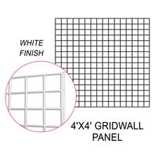 White Grid Panel (4 X 4) | Miami Display