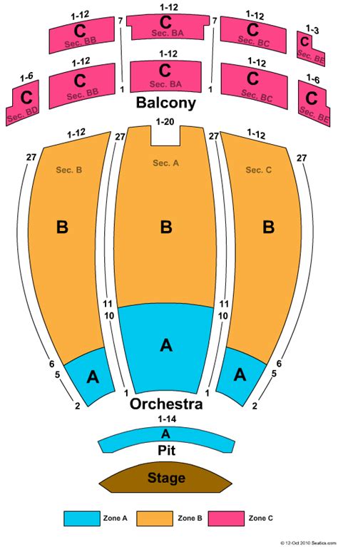 Orpheum Theatre - Phoenix Seating Chart | Orpheum Theatre - Phoenix ...