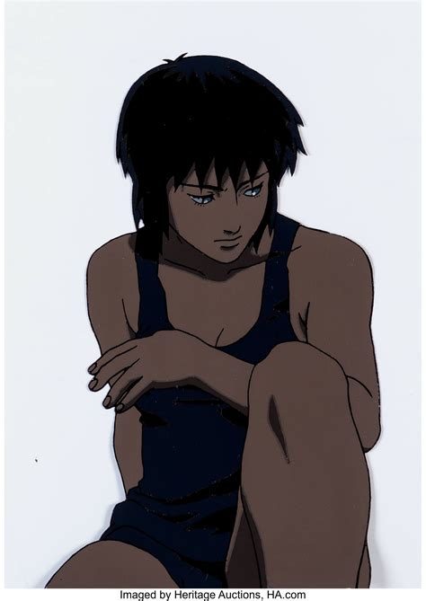 Ghost In The Shell Motoko Kusanagi Anime Production Cel and | Lot ...