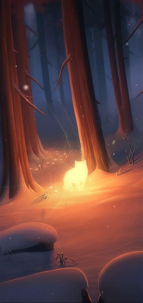 720P free download | Arctic Spirit, forest, magic, snow, trees, winter, HD phone wallpaper | Peakpx