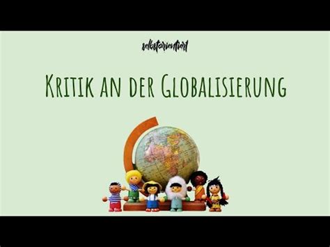 Kritik an der Globalisierung einfach erklärt | Vor- & Nachteile | Globalisierungsgegner ...