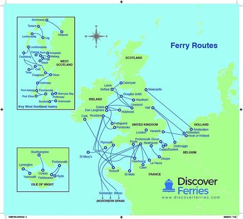 the ferry route map for scotland