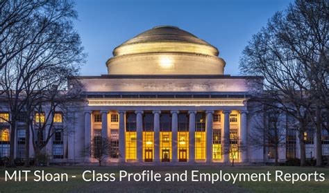 MIT Sloan MBA Program - Class Profile | Employment Report & Salaries (2019) - e-GMAT