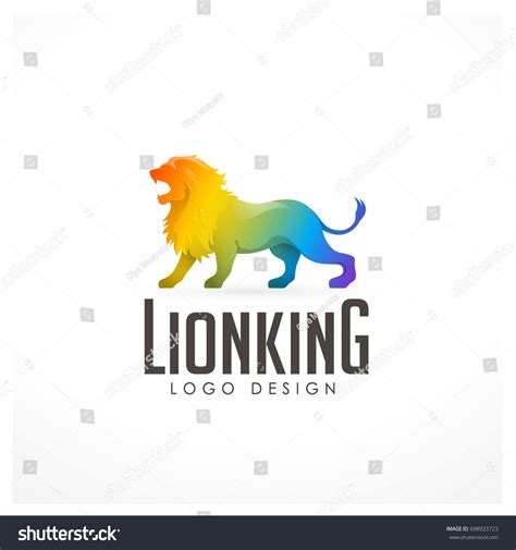 Colorful Lion Logo Vector Illustration Stock Vector (Royalty Free) 698923723 | Shutterstock