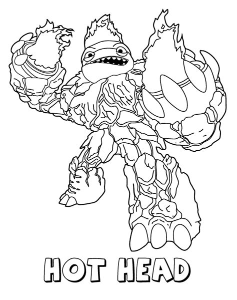 Eruptor in Skylander Giants Coloring Page - Free Printable Coloring ...