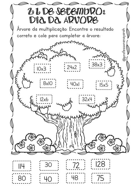 Dia da árvore | Dia da árvore, Dia da árvore atividades, Matemática