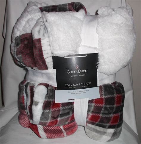 CUDDL DUDS 50" X 60 LODGE PATCH PLAID DESIGN COZY SOFT BLANKET / THROW NEW のeBay公認海外通販｜セカイモン