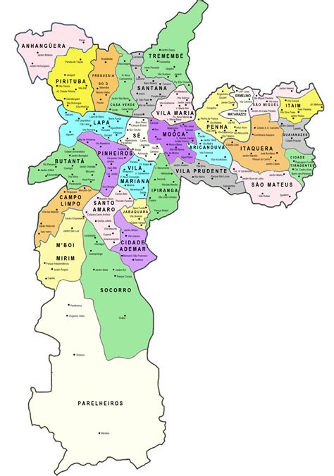 Liste der Stadtbezirke von São Paulo