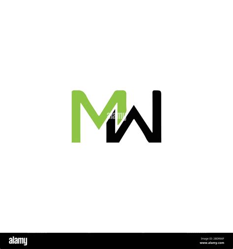 Initial letter mw logo or wm logo vector design template Stock Vector ...