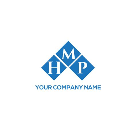 HMP letter logo design on WHITE background. HMP creative initials letter logo concept. HMP ...