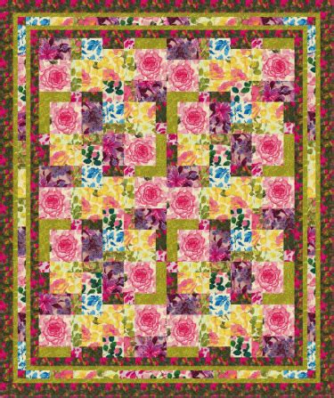 Free pattern: Floral Impressions quilt – Quilting