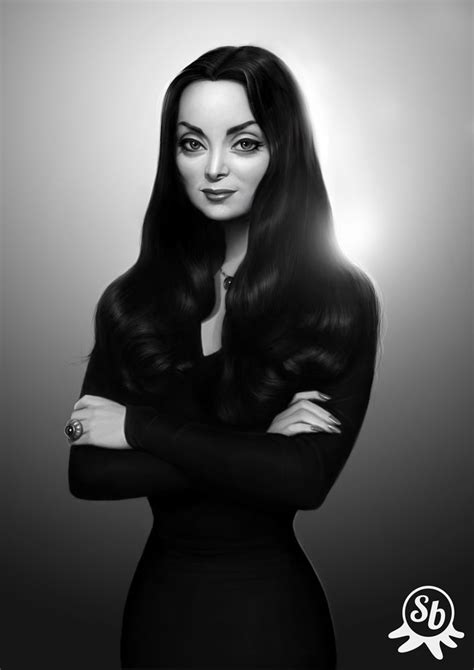 Adams Family | Portrait, Morticia addams, Digital painting