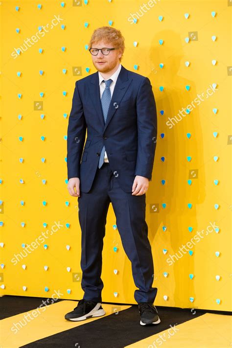 Ed Sheeran Poses On Red Carpet Editorial Stock Photo - Stock Image | Shutterstock