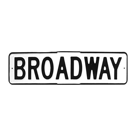 Enamel Broadway Street Sign | Chairish