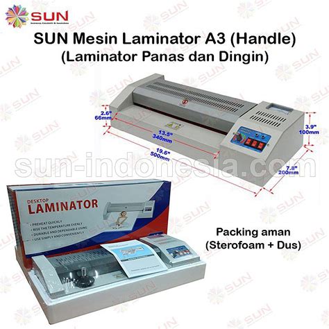 Mesin ( Machine ) » Laminasi » Laminating Panas & Dingin » Mesin Laminating LAMINATOR + Handle ...