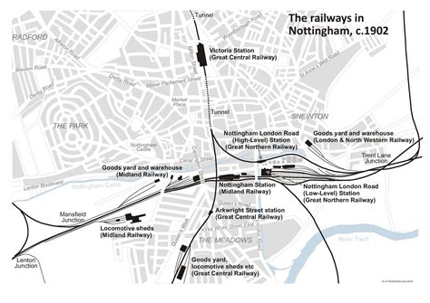 Weekday Cross | Nottingham station, Victoria station, Train map