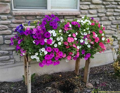 Pallet Planter Box For Cascading Flowers - Her Tool Belt