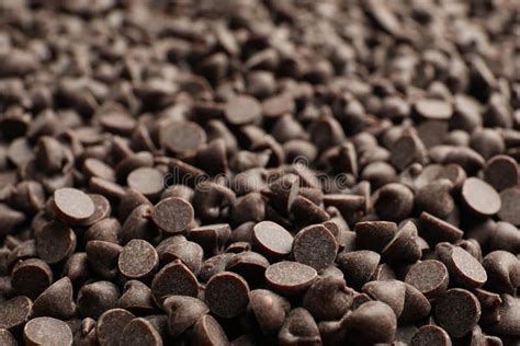 Delicious Chocolate Chips As Background, Closeup View Stock Photo - Image of chip, healthy ...