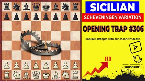 Chess, Opening Traps#306 Sicilian, Scheveningen Variation, don't fall ...