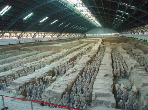 Beautiful View Of The Terracotta Army In Xian, China Editorial Image ...